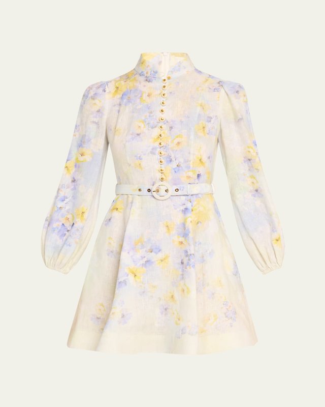 Crush Buttoned Mini Dress